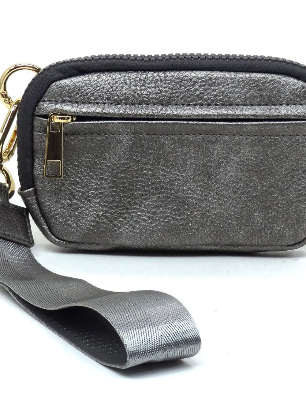 Fashion Pouch Wallet Wristlet - Pewter